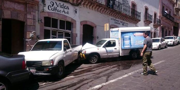 El camión repartidor se impactó