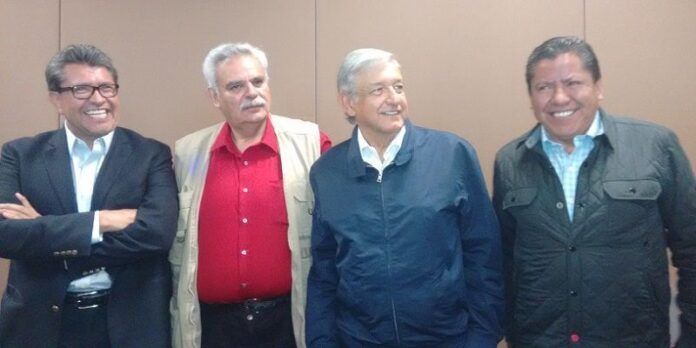 Ricardo Monreal, José Luis Medina, AMLO y David Monreal Ricardo Monreal, José Luis Medina, AMLO y David Monreal