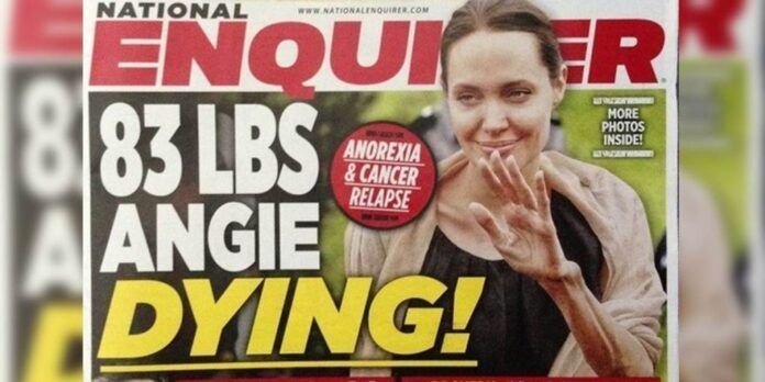 Portada de la revista National Enquirer Portada de la revista National Enquirer
