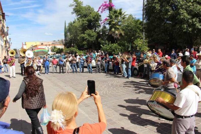 Músicos protestaron en el jardín de Jerez. Músicos protestaron en el jardín de Jerez.