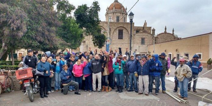 Trabajadores tomaron la alcaldía Trabajadores tomaron la alcaldía