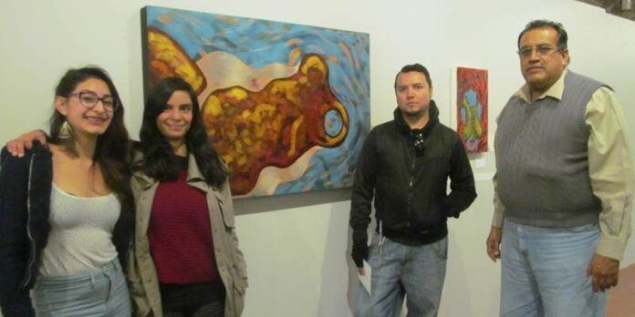 Talleristas con obra de Haro Talleristas con obra de Haro