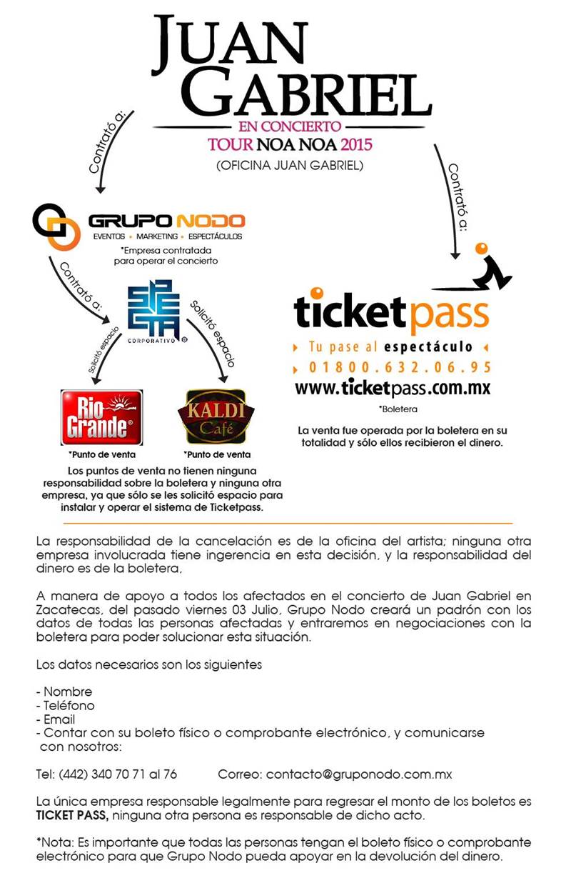 boletos juan gabriel