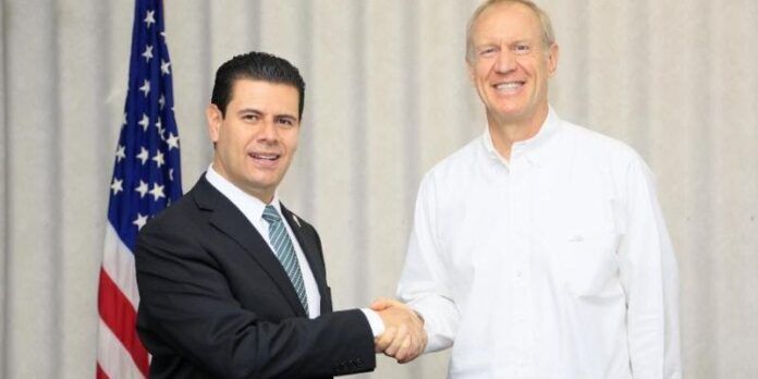 Miguel Alonso y Bruce Rauner Miguel Alonso y Bruce Rauner