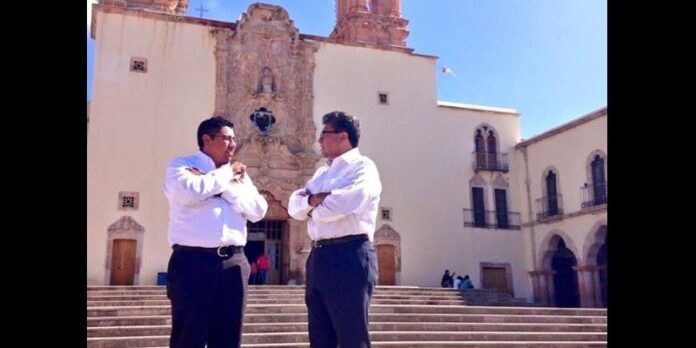 Saul y Ricardo Monreal Ávila en Plateros