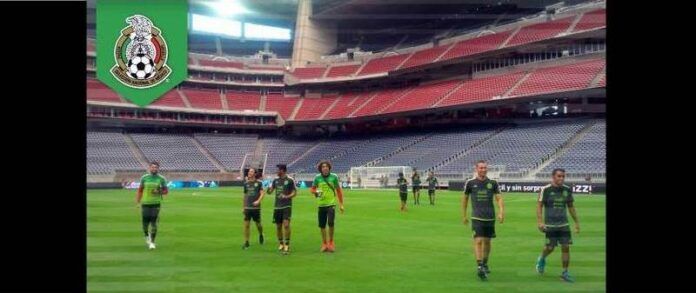 Selección Mexicana en el estadio NRG en Houston