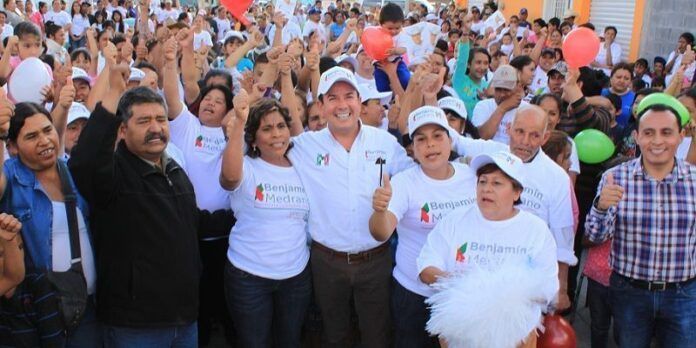Benjamín Medrano en campaña.