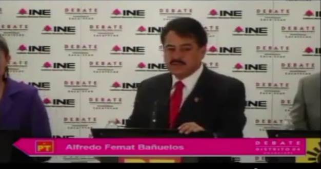 Alfredo Femat en el debate Alfredo Femat en el debate