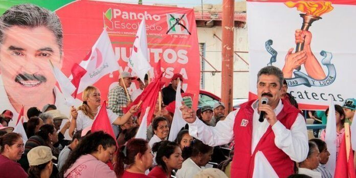 Francisco Escobedo en campaña Francisco Escobedo en campaña