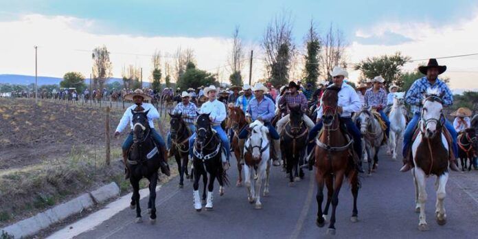 Benjamín Medrano en la cabalgata