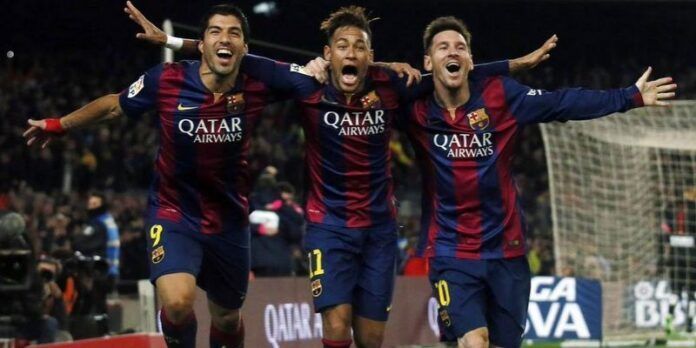 Suárez, Neymar y Messi Suárez, Neymar y Messi