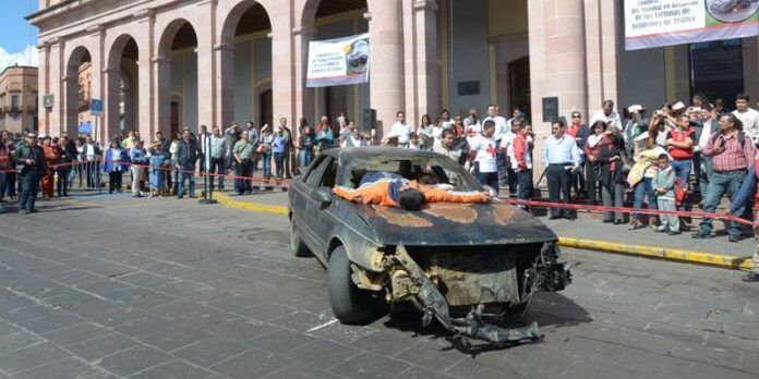 Simulacro frente a jardín Independencia