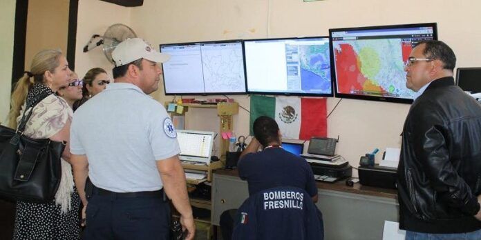 Estuvieron en el Centro de Monitoreo Estuvieron en el Centro de Monitoreo