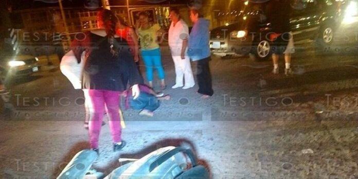 El choque dejó 3 mujeres lesionadas.