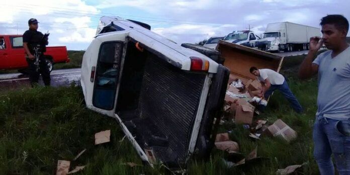 Mercancía dañada por el accidente Mercancía dañada por el accidente