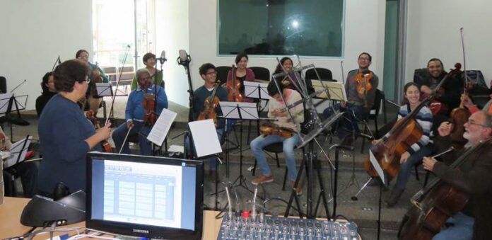 Musicos en la grabación Musicos en la grabación