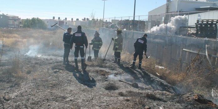Una hectárea de hierba seca fue consumida Una hectárea de hierba seca fue consumida