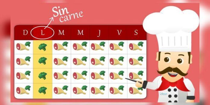 Calendario de Lunes sin carne Calendario de Lunes sin carne