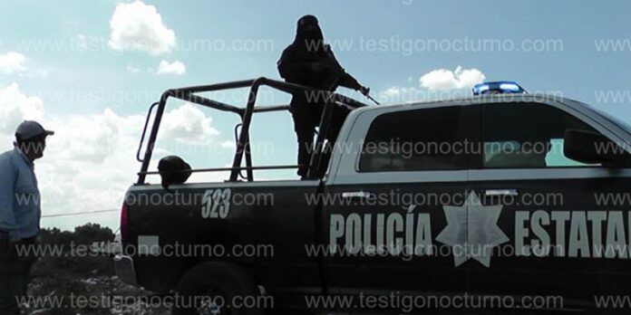 Policías estatales atienden el reporte