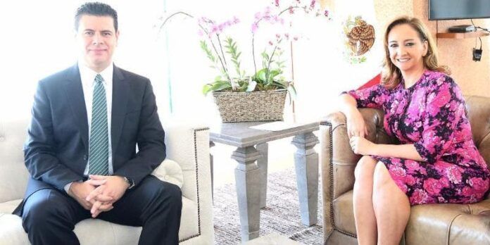 Miguel Alonso Reyes y Claudia Ruiz Massieu
