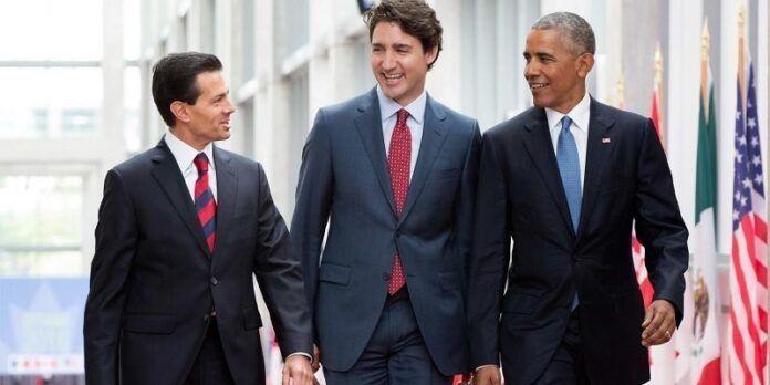 Enrique Peña, Justin Trudeau y Barack Obama Enrique Peña, Justin Trudeau y Barack Obama