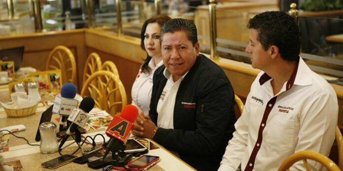 David Monreal en conferencia de prensa. David Monreal en conferencia de prensa.
