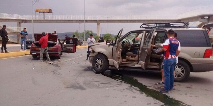 Autos dañados por el accidente