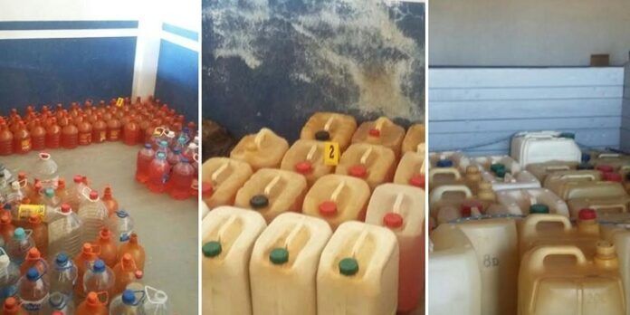 Aseguraron 748.6 litros de hidrocarburo Aseguraron 748.6 litros de hidrocarburo
