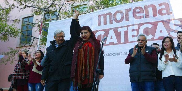 López Obrador y Soledad Luévano López Obrador y Soledad Luévano
