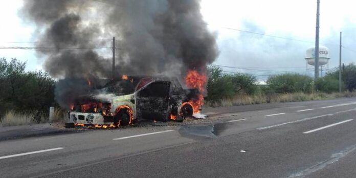 Incendio en carretera Zacatecas-Jerez Incendio en carretera Zacatecas-Jerez