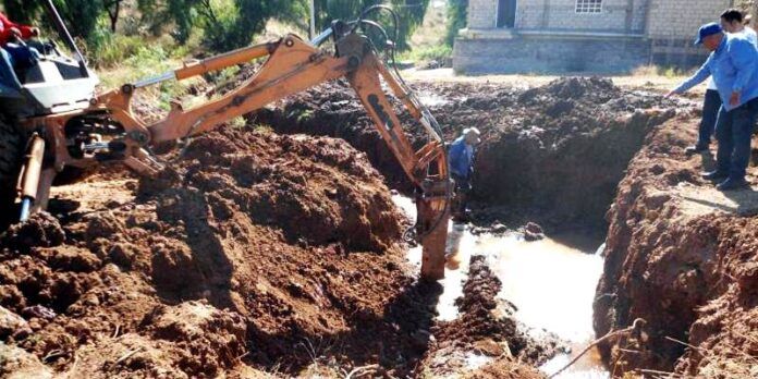 Ruptura en línea de distribución Ruptura en línea de distribución
