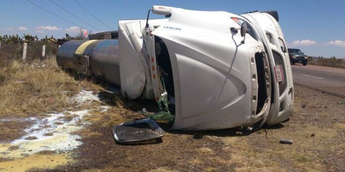 Accidente a la altura de Rancho Grande