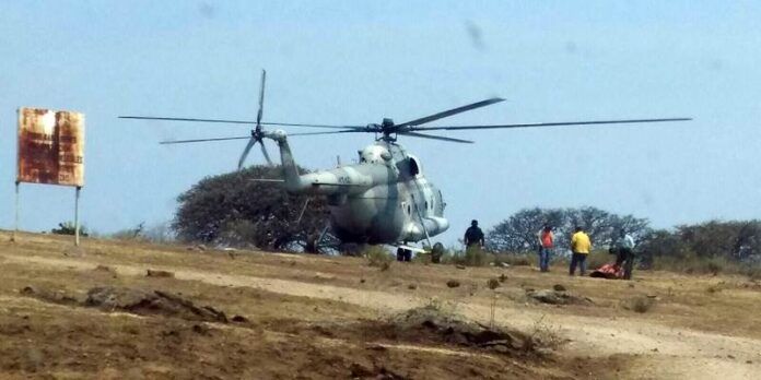 Apoya helicóptero de la Fuerza Aérea Apoya helicóptero de la Fuerza Aérea