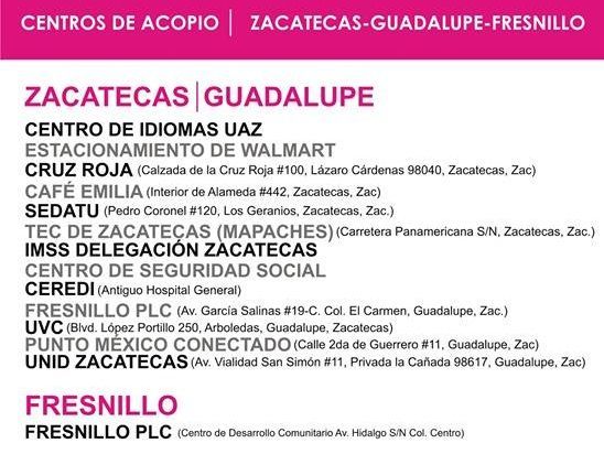 centro acopio zacatecas