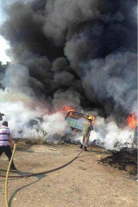 incendio corralon