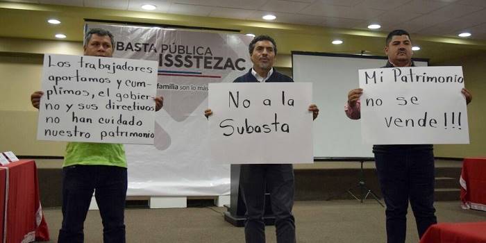 protesta issstezac 2