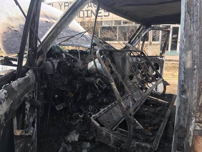 incendio camioneta