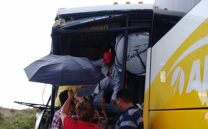 camiones accidente