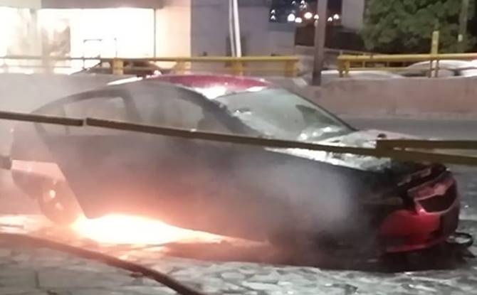 coche incendio