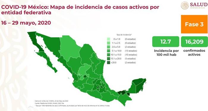 mapa baja incidencia covid