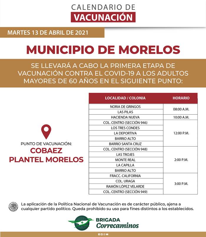 calendario vacunacion