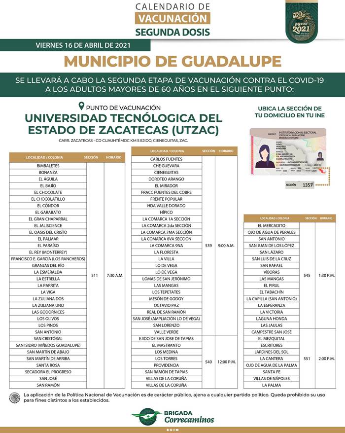 vacuna guadalupe