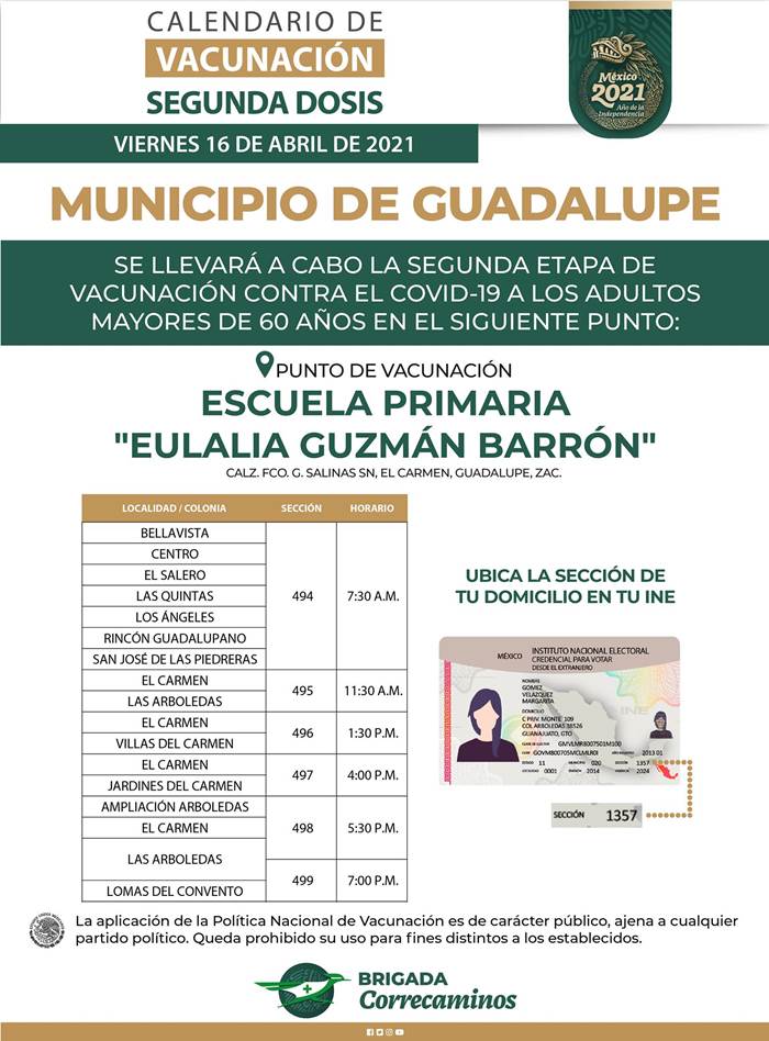 vacuna guadalupe 9