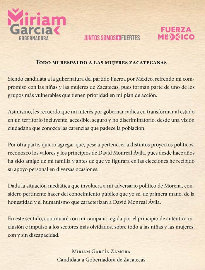 respaldo mujeres
