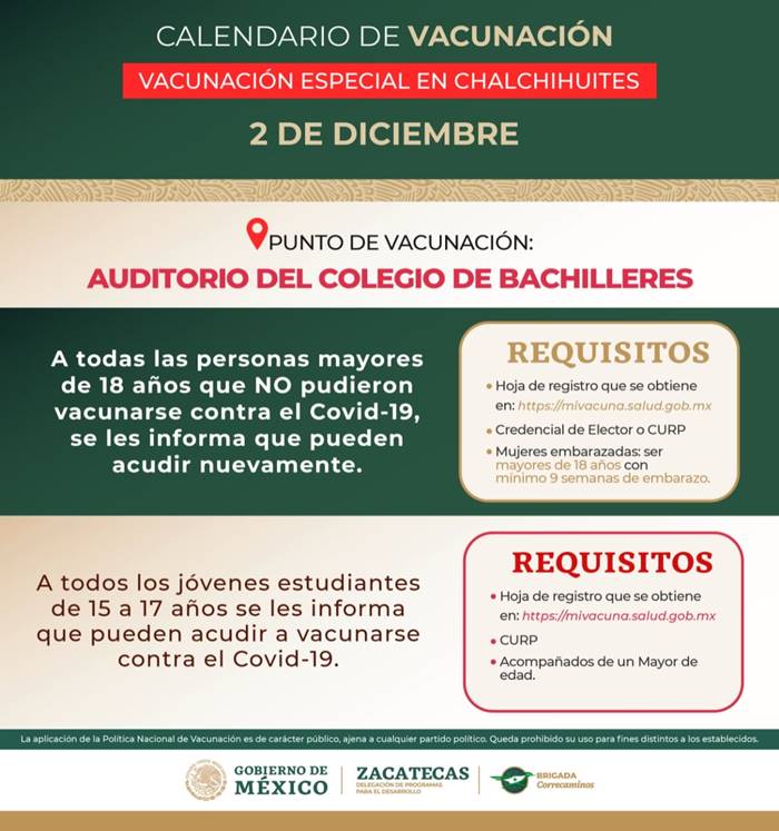 vacuna especial chalchihuites