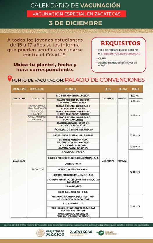 vacuna estudiantes