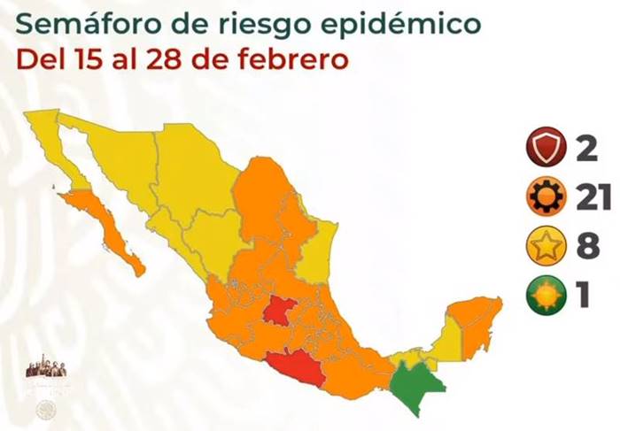 semaforo covid febrero marzo