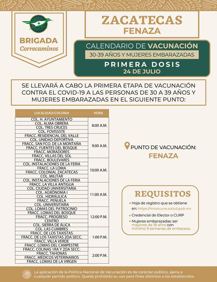 vacuna sabado