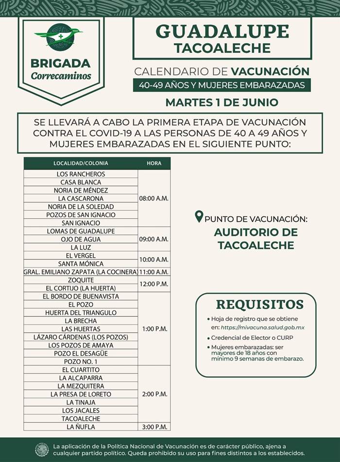 vacuna martes 6