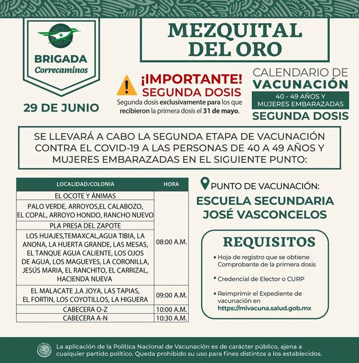 vacuna martes 6
